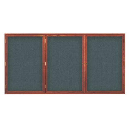 United Visual Products Board, 48x36, Walnut/Green UV103EZ-GREEN-WALNUT